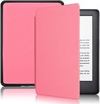 Solid Color Case for Kindle Voyage Released in 2014, Not Suitable for Other Devices. Cross Texture Protective Case with Automatic Wake-Sleep Function