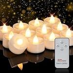 Homemory 12Pcs Remote Candles, Time