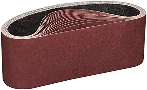 POTUINOM 3 x 21 Inch Sanding Belts 320 Grits -15 Pack Sanding Belt Aluminum Oxide Sander Belts,Best for Sanding Wood,Metal and Paint