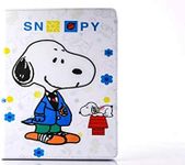 Kids Cartoon Disney Flip Leather iPad Cover Fortnite PJ Mask Frozen Batman Star Wars for iPad 6th 2018 5th Gen Air Pro (Snoopy)