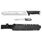 CARNIVORE INJECT MACHETE / 18" OVERALL / 12" BLADE / 420SS / FULL TANG/INCLUDES 5" TRIMMING KNIFE/MOLDED SHEATH