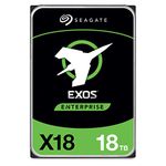 Seagate Exos X18 18TB Enterprise HDD - CMR 3.5 Inch Hyperscale SATA 6Gb/s, 7200 RPM, 512e and 4Kn FastFormat, Low Latency with Enhanced Caching (ST18000NM000J)