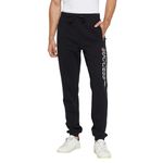 Cantabil Men Black Printed Full Length Regular Fit Track Pant for Winter Wear | Casual Winter Wear Trackpant for Men | Trackpant for Men (MTRP00047_Black_L)