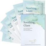 YoungMe Soothing Glam Facial Sheet Mask - 6 Sheets Face Masks | Korean Face Mask Skincare - Instant Soothing, Deep Hydration for Sensitive Skin or All Skin Types