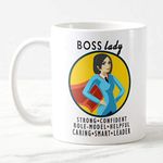 exciting Lives - Boss lady Ceramic Coffee Mug - Gift for Valentines day, Women's Day, Mother's Day, Birthday - for Boss, Wife, Daughter, Mother - White - 330 ml