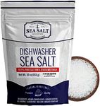 Sea Salt Superstore Dishwasher Salt - All-Natural Water Softener Salt for a Clean Finish - Compatible with Bosch, Miele, Thermador, Whirlpool Dishwashers and More - Food-Grade Coarse Sea Salt (30 oz Bag) -