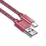 Micro USB Cable Nylon Braided Micro USB Charger Cable Fast Charging Cable Compatible with Samsung Galaxy S7 S6 J7 J5 J3, Huawei, HTC, Nokia, Tablet, Kindle, PS4 (1 Meter)