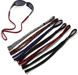 TRADERPLUS Glasses Lanyard Adjustable Eyeglasses Holder Straps Safety Eye Glasses Retainer Rope Sunglasses Neck Cord Sport Eyewear Accessories for Men Women, Pack of 6 (Multicolor)