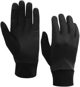 Tough Outdoors Thermal Glove Liners - Hiking Gloves Women Running Gloves Men - Glove Cold Weather - Touchscreen Function