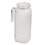 Bormioli Rocco 387370MZ5321990 Glass Frigoverre Airtight Lid Jug, Set of 1, Frosted