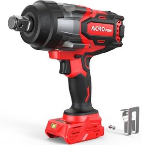 ACROPOW Cordless Impact Wrench Compatible with Milwaukee 18V Battery, 3/4” 1850FT-LBS Brushless High Torque Impact Driver, Auto-Stop Reverse, Variable Speed Heavy Duty Impact Gun(Bare Tool)