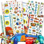 Disney Pixar Tattoos Party Favor Bundle Set for Kids ~ 100 Temporary Tattoos Featuring Toy Story, Disney Cars, Coco, and More (Assorted Temporary Tattoos for Kids)