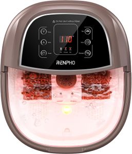 RENPHO Foot Spa Massager – Heated Soak, Brown