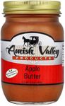 Amish Valley Products Apple Butter Glass Jar Old Fashioned Homestyle Slow Cooked (No Corn Syrup) (Sugar-Free)