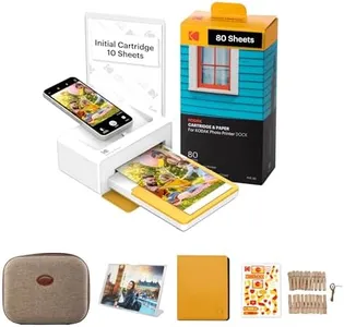 KODAK Dock Plus 4Pass Instant Photo Printer (4x6 inches) + 90 Sheets Gift Bundle