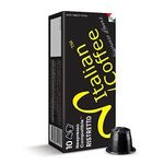 100 Italian Coffee pods compatible with Nespresso machines, Italian Expresso capsules (Ristretto 100 pods, Regular pods)