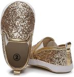 HONGTEYA Baby Boys Girls Shoes Infant Sneakers Baby Moccasins Pu Leather Soft Sole Anti-Slip Flats Toddlers First Walkers Newborn Crib Shoes Tennis Sports Shoes Outdoor Indoor