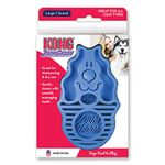 KONG - Zoom Groom Dog Brush, Groom and Massage While Removing Loose Hair and Dead Skin - Blue