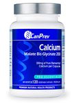 CanPrev Calcium Malate Bis-Glycinate Supplement | 120 Capsules | Therapeutic 200mg Elemental | Ideal for Healthy Bones, Teeth, Muscle Cramps Promote Relaxation & Digestive System