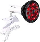 DMMBMFC Red Light Therapy Lamp-54W 18 LED Infrared Light Therapy Device with Adjustable Socket Clamp, 660nm Red and 850nm Near Infrared Red Led Light for Skin and Pain Relief (54W)