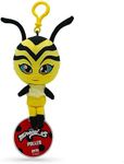 Miraculous Ladybug - Kwami Lifesize Pollen, 5-inch Bee Plush Clip-on Toys for Kids, Super Soft Collectible Stuffed Toy with Glitter Stitch Eyes and Color Matching Backpack Keychain (Wyncor)