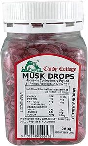 Candy Cottage Musk Drops 250gm Old Fashioned Lollies Sweets