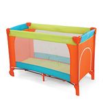 LuvLap Sunshine Baby Playpen Playard/Folding Baby Bed Cum Cot/Convertible Crib- (Orange/Green/Blue)