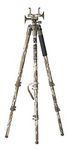 BOG DeathGrip Mossy Oak Bottomland Camo Tripod with Durable Aluminum Frame, Lightweight, Stable Design, Bubble Level, Adjustable Legs, and Hands-Free Operation for Hunting, Shooting, and Outdoors