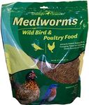 Dehydrated Mealworms for Chickens, Wild Birds, and Reptiles 21 oz Bag | Dried Mealworms for Feeding