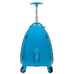 Rockland Jr. Kids' My First Luggage Polycarbonate Hardside Spinner, Shark, Carry-On 19-Inch, My First Luggage - Hardside Spinner Luggage