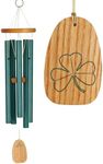 Woodstock Wind Chimes Garden Decor for Outside Outdoor Patio Decor, Front Porch Decor, (25") Chimes of Ireland Green Wind Chime, Wind Chimes for Garden (WCCI)