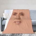 Nicolas Cage Blanket Soft and Comfortable Warm Fleece Blanket for Sofa, Bed, Office Knee Pad,Bed Car Camp Beach Blanket Throw Blankets 50"x40"