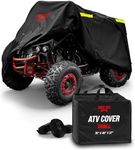 Badass Moto ATV Covers Waterproof Outdoor Heavy Duty, Rip-Resistant, Night-Reflective Quad Cover, 4 Wheeler Cover, Easy-Access Zipper & Vents Four Wheeler Accessories - ATV Gifts, Small 75" Long