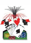 A Beistle Creation Casino Party Playing Card Table Centrepiece