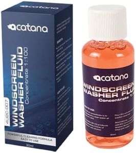 Windscreen Washer Fluid Additive Concentrate 30ml – Streak-Free Windshield Glass Cleaner, Oil & Bug Remover, Eco-Friendly Solution (makes up to 3 liters of washer fluid)