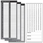 Premium Quality Non-Tearable Paper Circuit Breaker Directory Label with Fuse Stickers for Fuse Panel, Marker Sign for Electrical Panel. Strong Adhesive. Up to 48 Entries. for House or Commercial Use