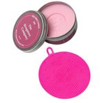 The Drugstore Company Makeup Brush and Cleaner Set of 2 | Rose Makeup Brush Cleaner | Amazon Brush Cleaner | Solid Brush Cleanser 75 Gram + Silicone Brush Cleansing Combo