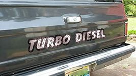 East Coast Vinyl Werkz Turbo Diesel - Windshield Decal - Double Diamond Plate for Cummins Duramax Powerstroke