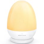 MediAcous Night Light for Kids, 2500mAh Baby Night Light with Stable Charging Pad, Dimmable Kids Night Light with 1H Timer & Touch Control, ABS+PC LED Egg Lamps for Breastfeeding, Up to 200H