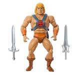 Masters of the Universe Origins Toy, Cartoon Collection He-Man Action Figure, 5.5-inch Scale Hero with Harness, 2 Swords & Mini-Comic, HYD17