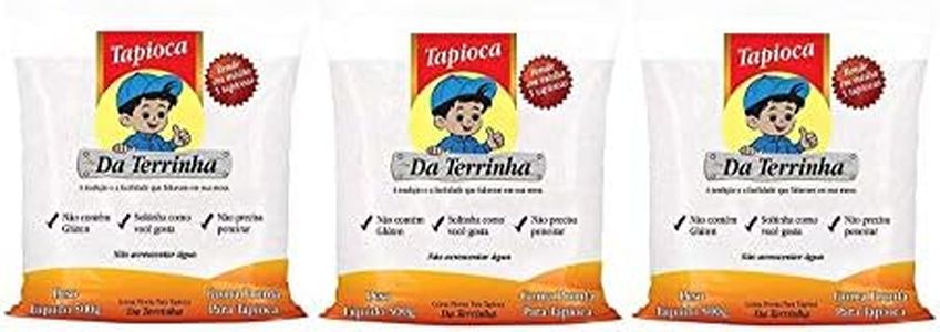 "Tapioca Da Terrinha - Terrinha - Hydrated tapioca - 17.64 Oz (PACK OF 3) | Tapioca Hidratada Da Terrinha - 500g"