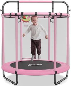 55IN with Enclouse Net Trampoline - Pink