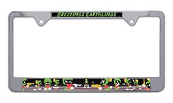 Marvin The Martian Chrome License Plate Frame