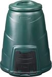 Oipps Invopak 220L Recycled Plastic Garden Composter Bin with Hatch & Windproof Lid Ready To Use - Green