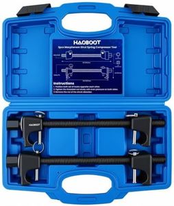 HAOBOOT 2pcs Coil Spring Compressor Tool Macpherson Strut Heavy Duty