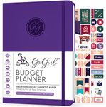 GoGirl Budget Planner – Monthly Financial Planner Organizer Budget Book. Expense Tracker Notebook Journal to Control Money, A5 (Purple)