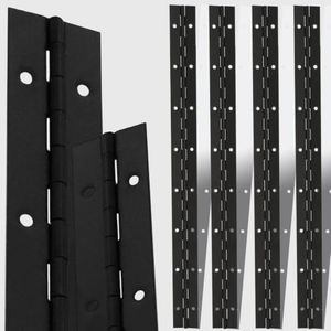 High-PQ 12PCS Piano Hinges, 16 Inch 304 Stainless Steel, Black