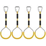 PELLOR Kids Gymnastic Rings, Multifunctional Gym Rings, Backyard Playground Play Sets for Obstacle Ring, Monkey Ring, Climbing Ring Training