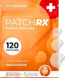KEYCONCEPTS Acne Patches (120 Count) with Tea Tree Oil, Hydrocolloid Pimple Patches for Face - Zit Patch Acne Dots - Cystic Acne Patches Treatment - Pimple Patch with 3 Size Acne Stickers