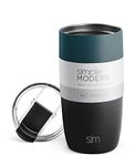 Simple Modern Travel Coffee Mug Tumbler with Flip Lid | Insulated Stainless Steel Iced Coffee Cup | Gifts for Women & Men | Voyager Collection | 16oz | Moonlight